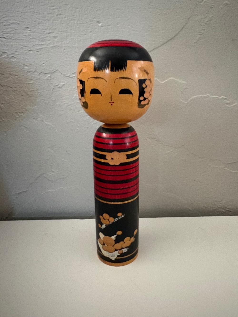 Vintage Japanese Wooden Kokeshi Doll Made in Japan